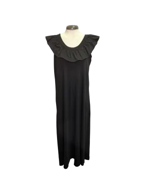 Kimi Ruffle Maxi Dress Black