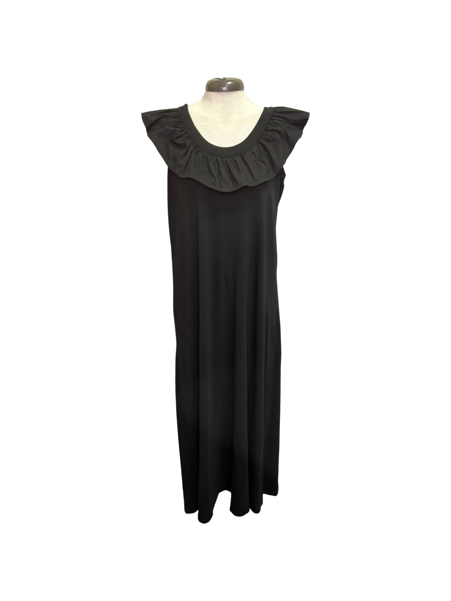 Kimi Ruffle Maxi Dress Black