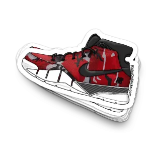 Kobe 1 "Undefeated Red" Sneaker Sticker