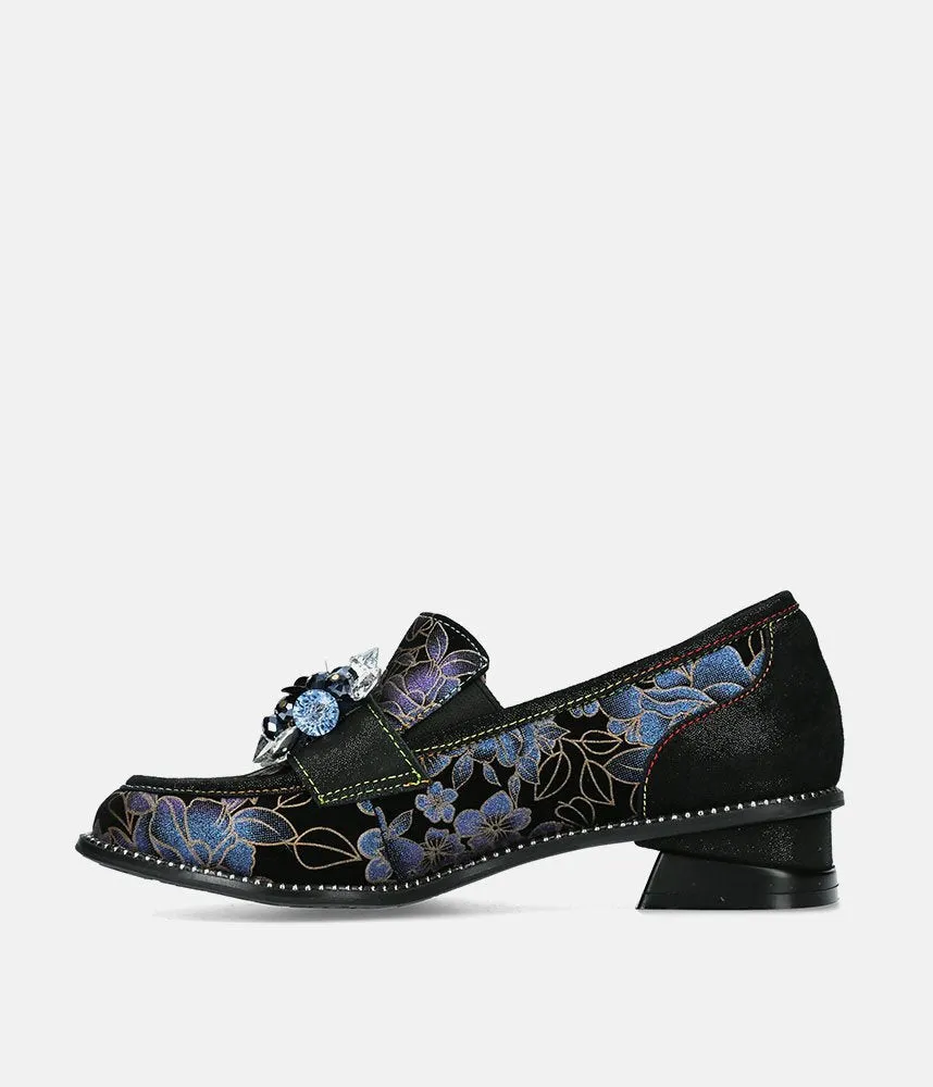 Laura Vita Fabulous Low Block Heel Loafer