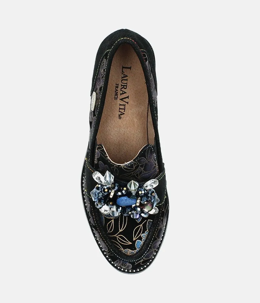 Laura Vita Fabulous Low Block Heel Loafer