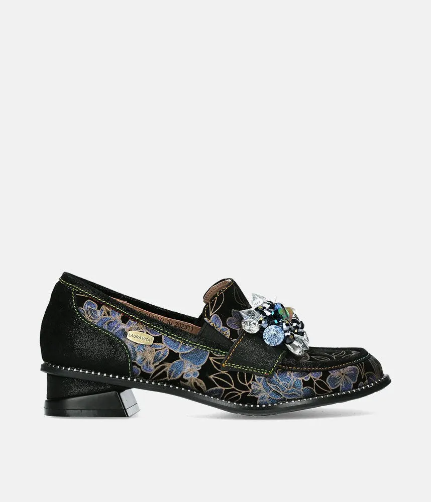 Laura Vita Fabulous Low Block Heel Loafer