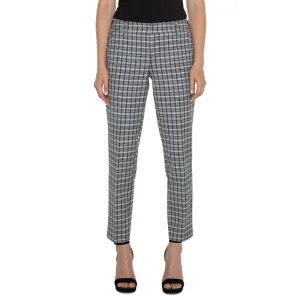 Liverpool Kelsey Trouser - Black / White Plaid