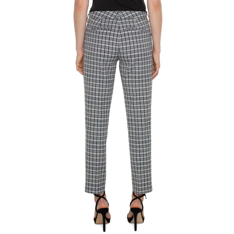 Liverpool Kelsey Trouser - Black / White Plaid