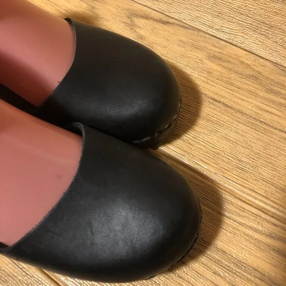 Lotta from Stockholm Mary Jane black Buckle Clogs, 7.5