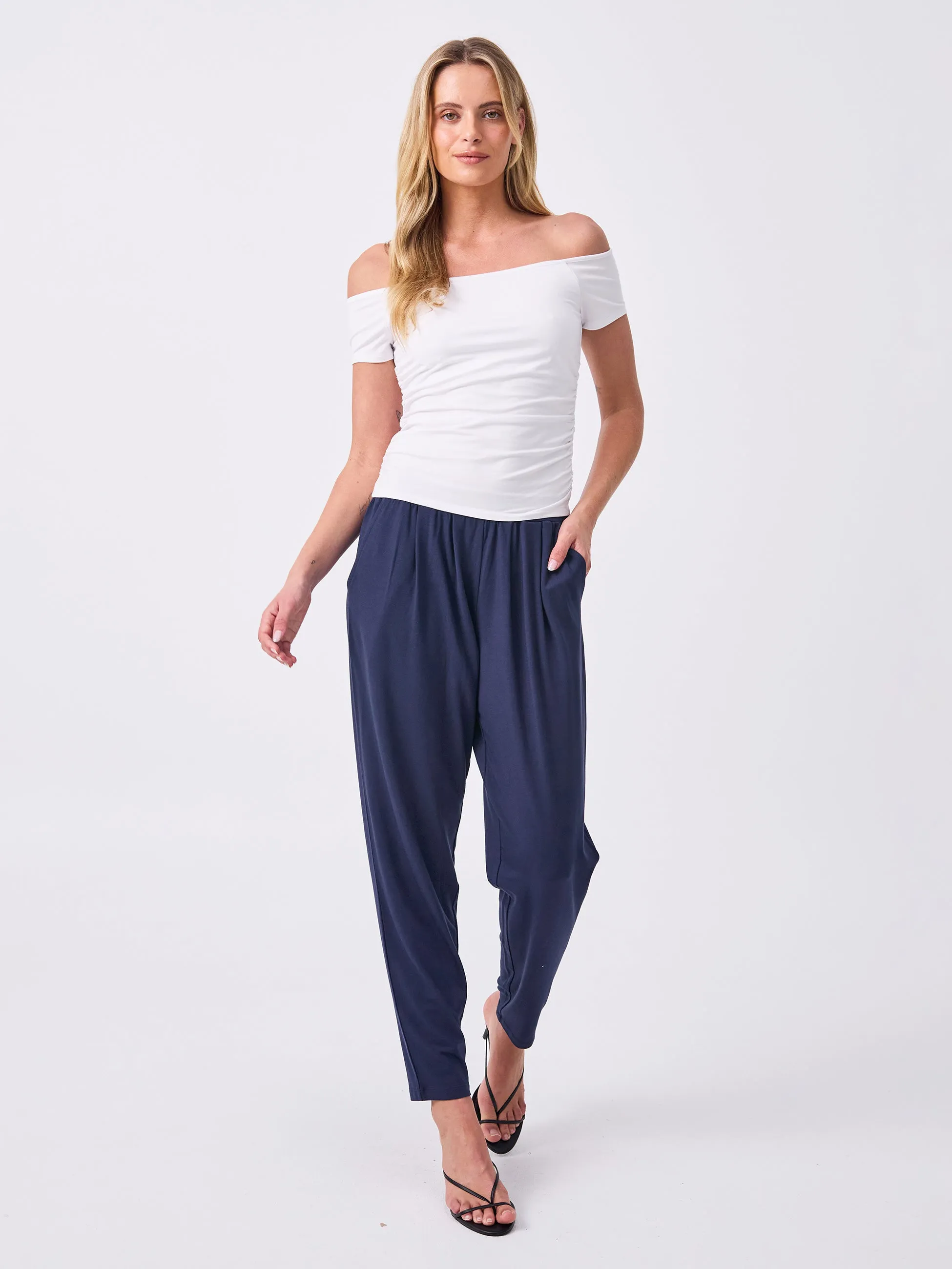 Lounge Slim Leg Pant - Navy