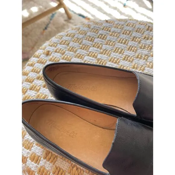 Madewell “The Frances” Black Leather Loafer Show
