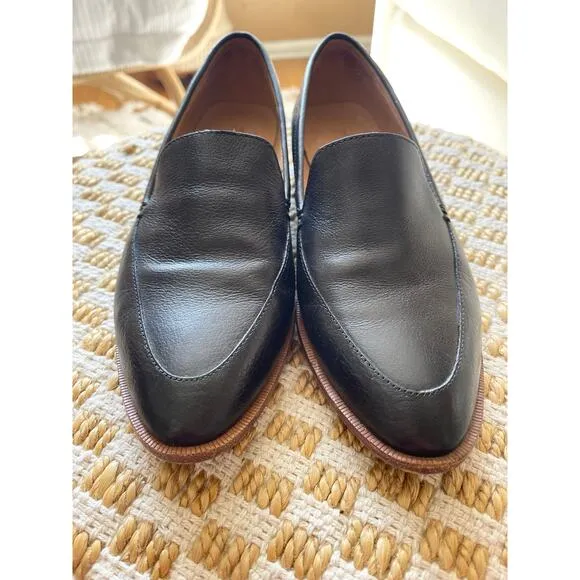 Madewell “The Frances” Black Leather Loafer Show