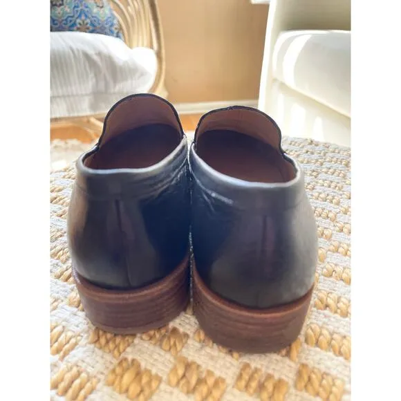 Madewell “The Frances” Black Leather Loafer Show