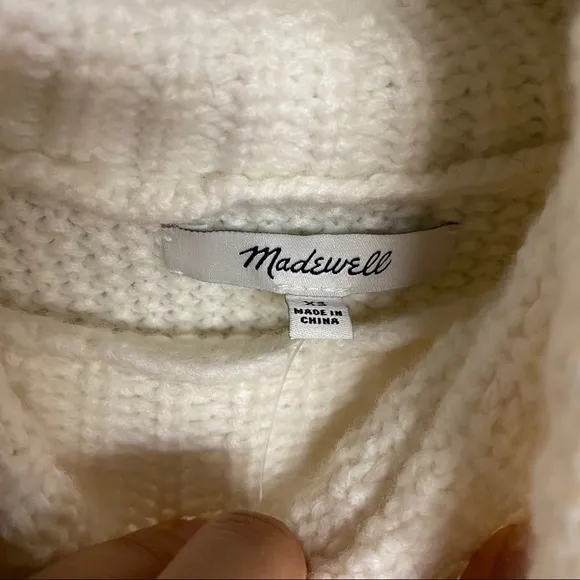 Madewell | Varick Turtleneck Sweater Off White XS