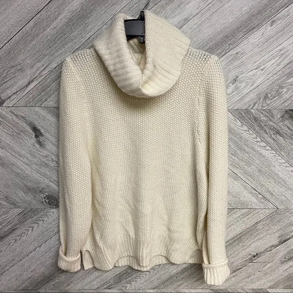Madewell | Varick Turtleneck Sweater Off White XS