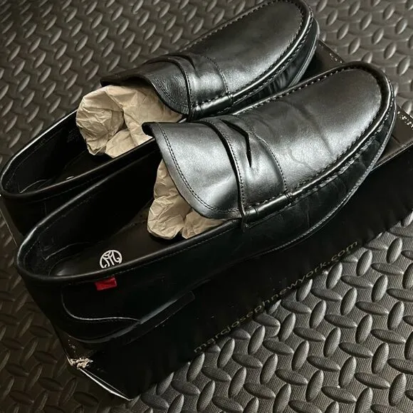Marc Joseph NY Men's Size 13 Lexington Slip On Loafers Black Napa Leather