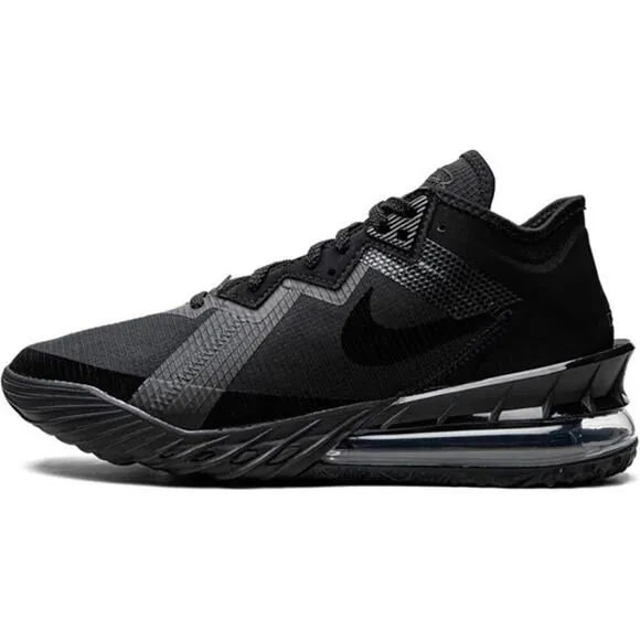 Men's 10.5 Nike LeBron 18 Low Zero Dark 23 Basketball Shoe Black