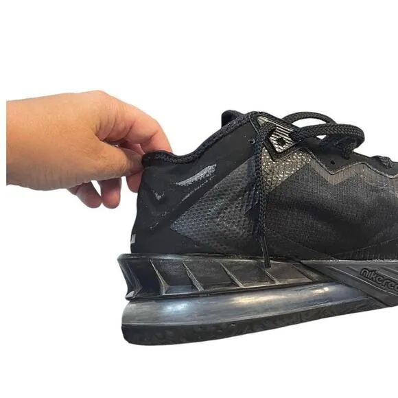 Men's 10.5 Nike LeBron 18 Low Zero Dark 23 Basketball Shoe Black