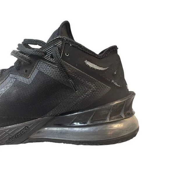 Men's 10.5 Nike LeBron 18 Low Zero Dark 23 Basketball Shoe Black