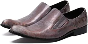 Men's Crackle Glaze Western Loafers