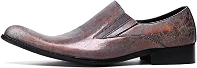 Men's Crackle Glaze Western Loafers
