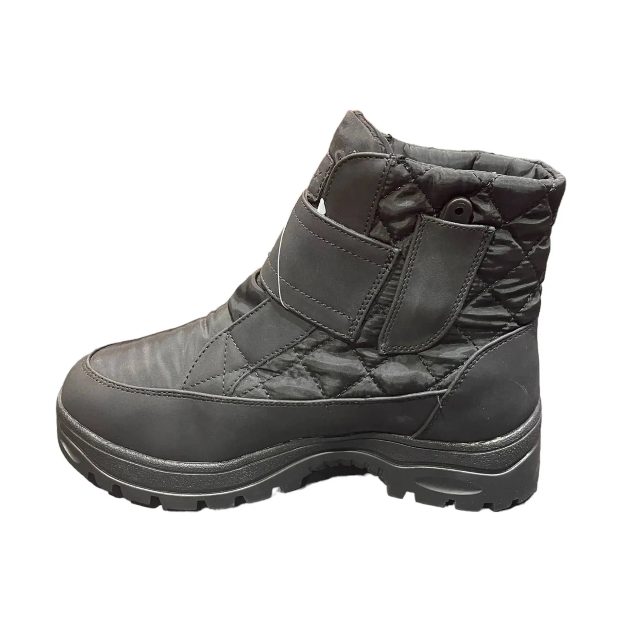 Navatex Women's Velcro Closure Winter Boots - Black