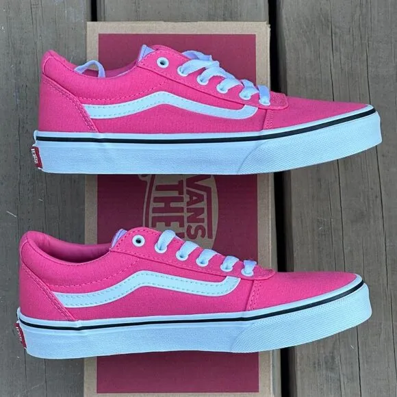 NEW Vans Youth Ward Casual Sneakers Canvas - Sizes 2YT, 3YT, 6YT