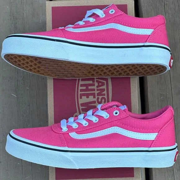 NEW Vans Youth Ward Casual Sneakers Canvas - Sizes 2YT, 3YT, 6YT