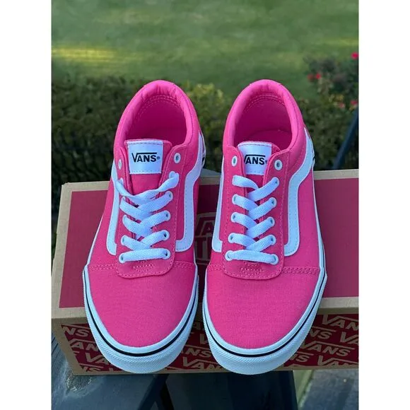 NEW Vans Youth Ward Casual Sneakers Canvas - Sizes 2YT, 3YT, 6YT