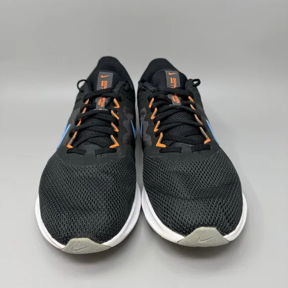 Nike Mens CW3411-001 Black Coast Downshifter 11 Lace Up Size 12 Running Shoes