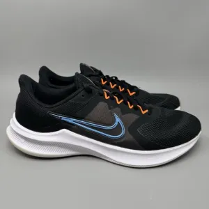 Nike Mens CW3411-001 Black Coast Downshifter 11 Lace Up Size 12 Running Shoes