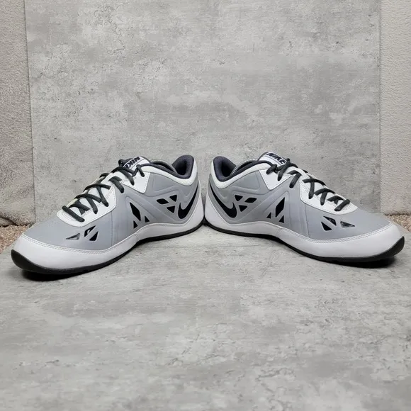 Nike Mens Shoes Size 9.5 Air Ring Leader Low Grey White Black Athletic Sneakers