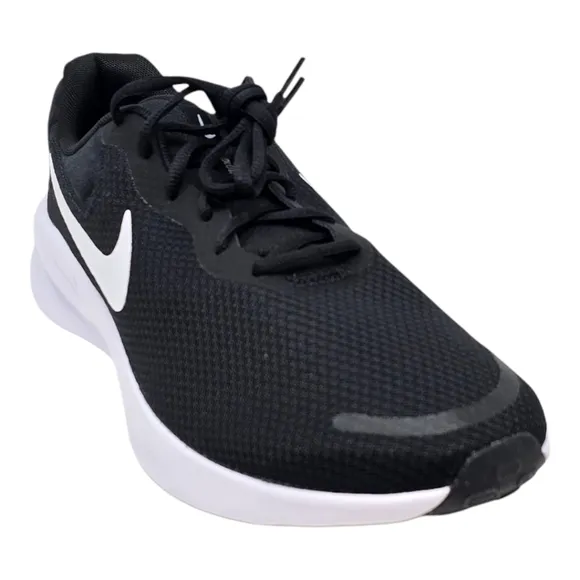 Nike Revolution 7 Wide Men's Size's Black White Running Sneakers FB8501 002