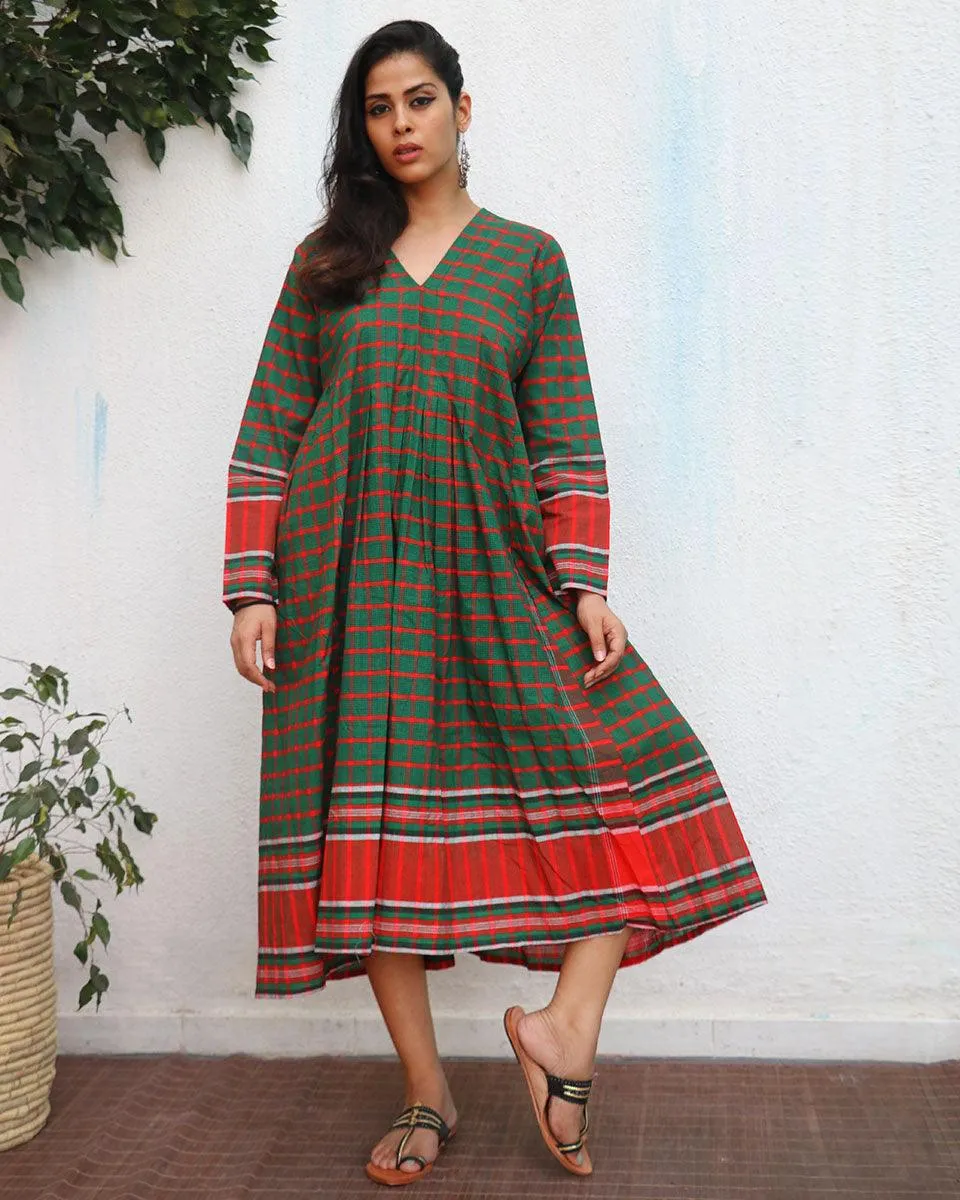 Nisha Gamcha Cotton Dress