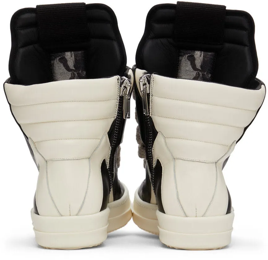 RICK OWENS Black Jumbo Laces Geobasket Sneakers