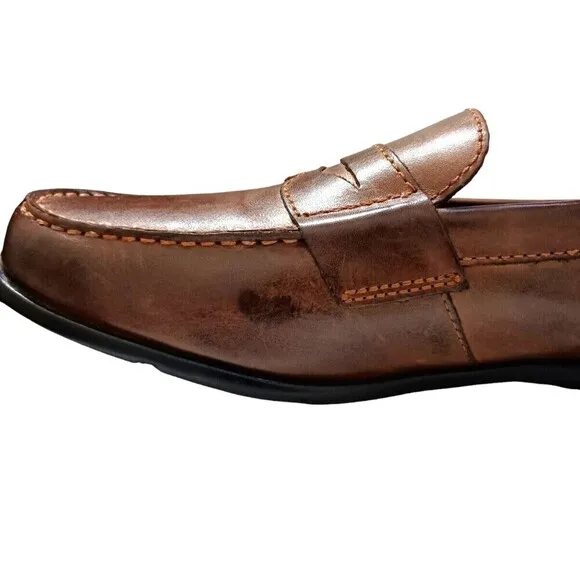 Rockport Loafers Walkability Size 10 M Brown Leather Slip On