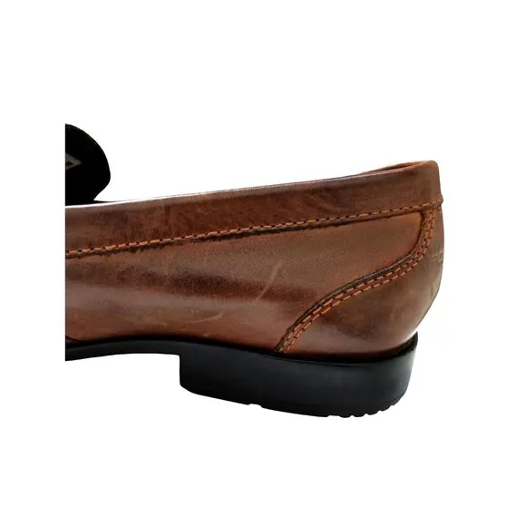 Rockport Loafers Walkability Size 10 M Brown Leather Slip On