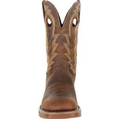 Rocky Men's Long Range 11" Square Toe WP Western Boot -Brown- RKW0278