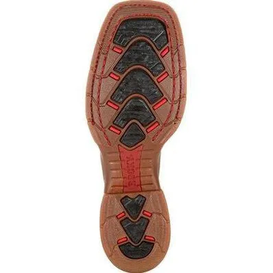 Rocky Men's Long Range 11" Square Toe WP Western Boot -Brown- RKW0278