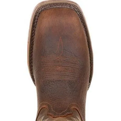 Rocky Men's Long Range 11" Square Toe WP Western Boot -Brown- RKW0278