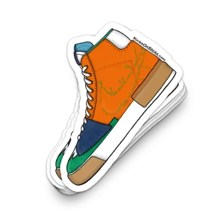 SB Blazer "Hack Pack Safety Orange" Sneaker Sticker