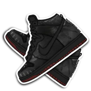 SB Dunk High "Melvin Black" Sneaker Sticker