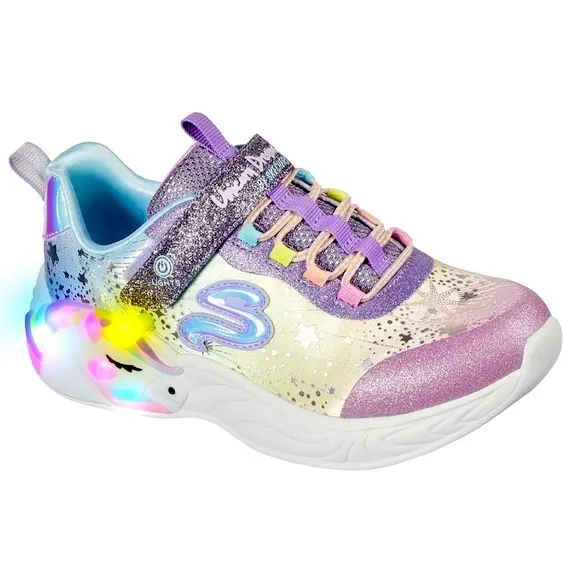 Skechers Little Girls S-Lights: Unicorn Dreams Stay-Put Casual Sneakers Sz 3