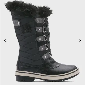 SOREL Kid's Tofino II Tall Hiking Boots with Faux Fur-Trim, Kids Size 2