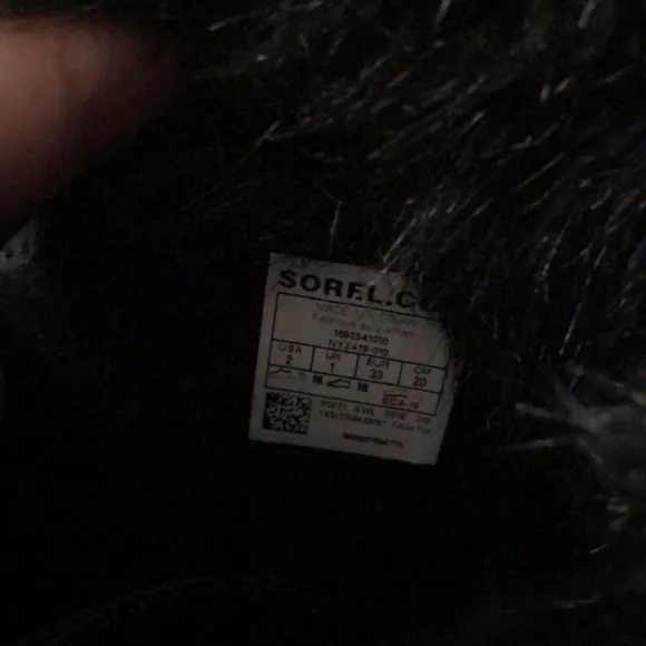 SOREL Kid's Tofino II Tall Hiking Boots with Faux Fur-Trim, Kids Size 2