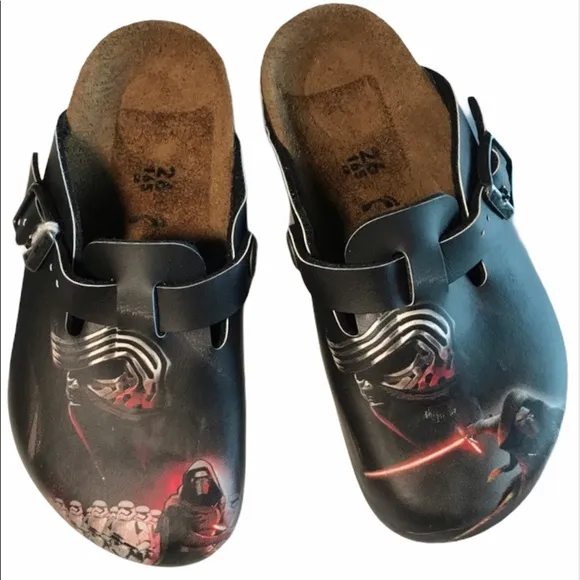 STAR WARS KYLE REN BIRKENSTOCK Clogs Kids 26 nwot