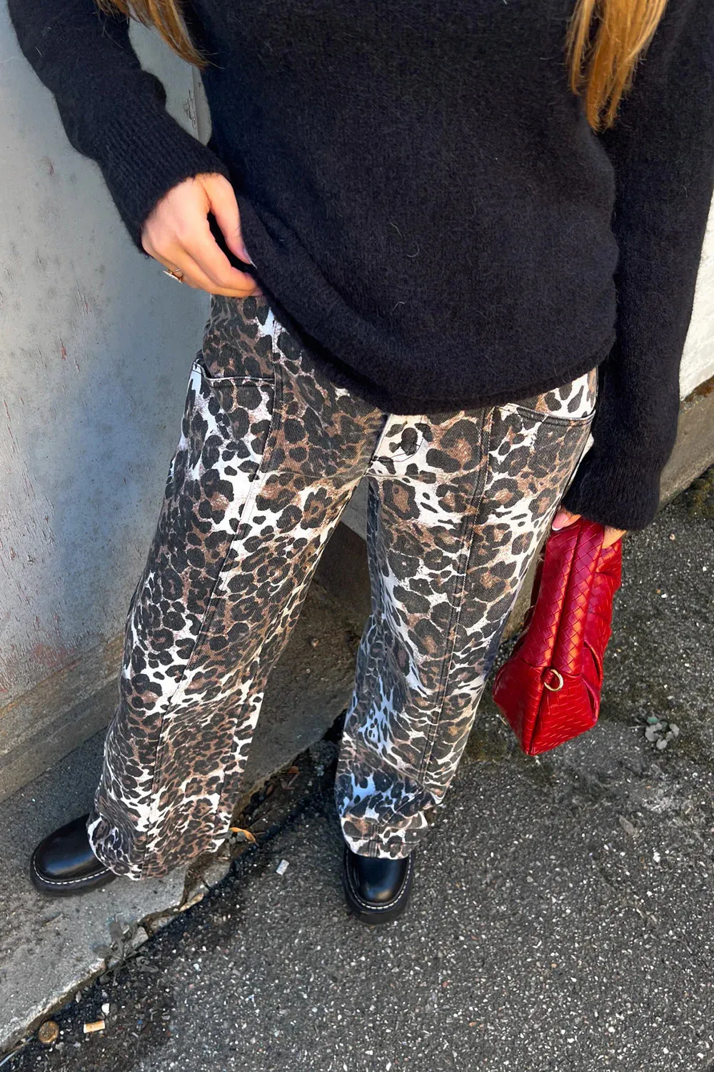 Stormy Leopard Print Jeans