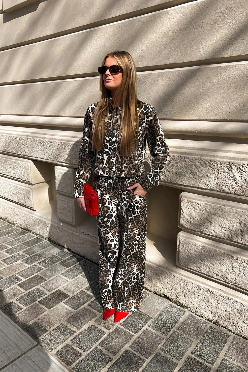 Stormy Leopard Print Jeans