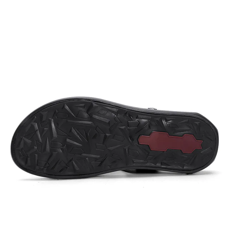Summer casual breathable male leather sandals