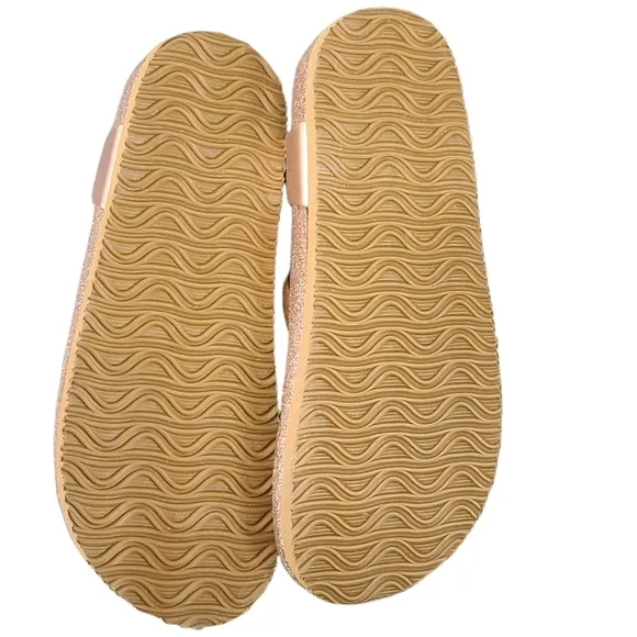 The Children's Place Braided faux leather suede anklestrap thong sandals Size 2
