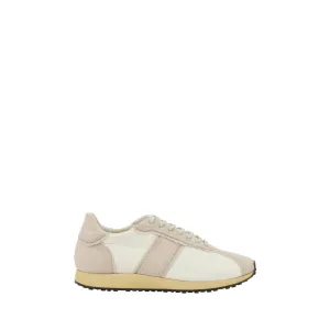The Row Moveo Women Ivory Sneakers Cashmere Nylon Low Top Casual Trainer Shoes