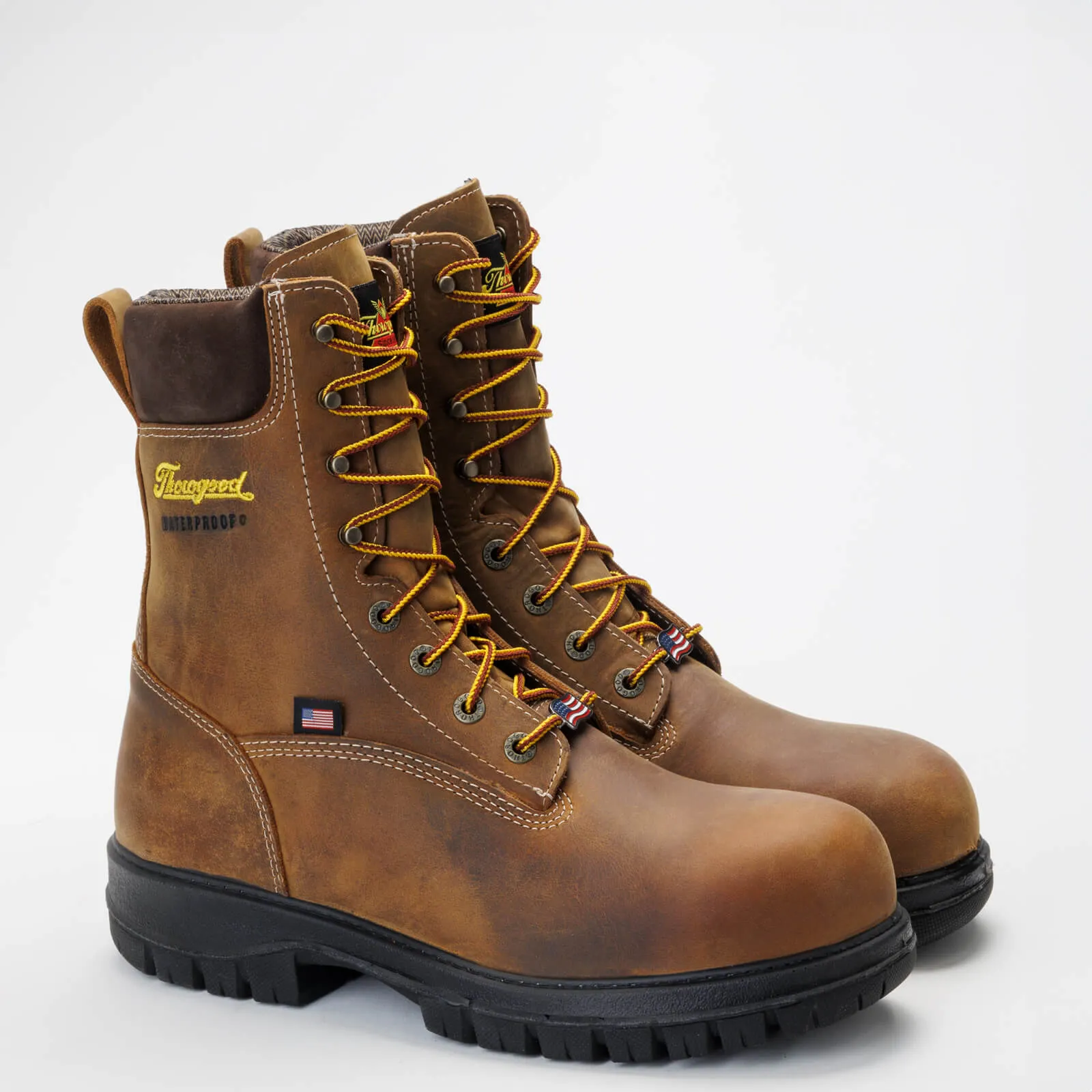 Thorogood Men's Genesis Series 8" Soft Toe Waterproof Work Boot -Chestnut- 814-4249