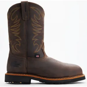 Thorogood Men's Western 11" Safety Toe Waterproof Slip Resist Work Boot -Horse- 804-4337
