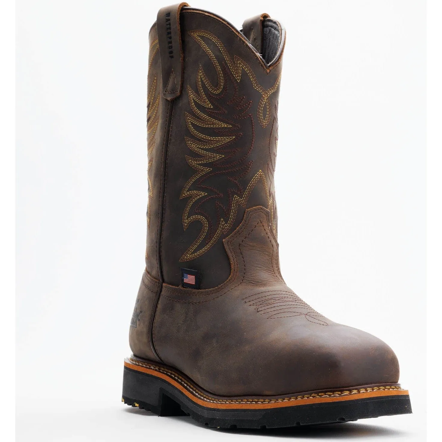 Thorogood Men's Western 11" Safety Toe Waterproof Slip Resist Work Boot -Horse- 804-4337
